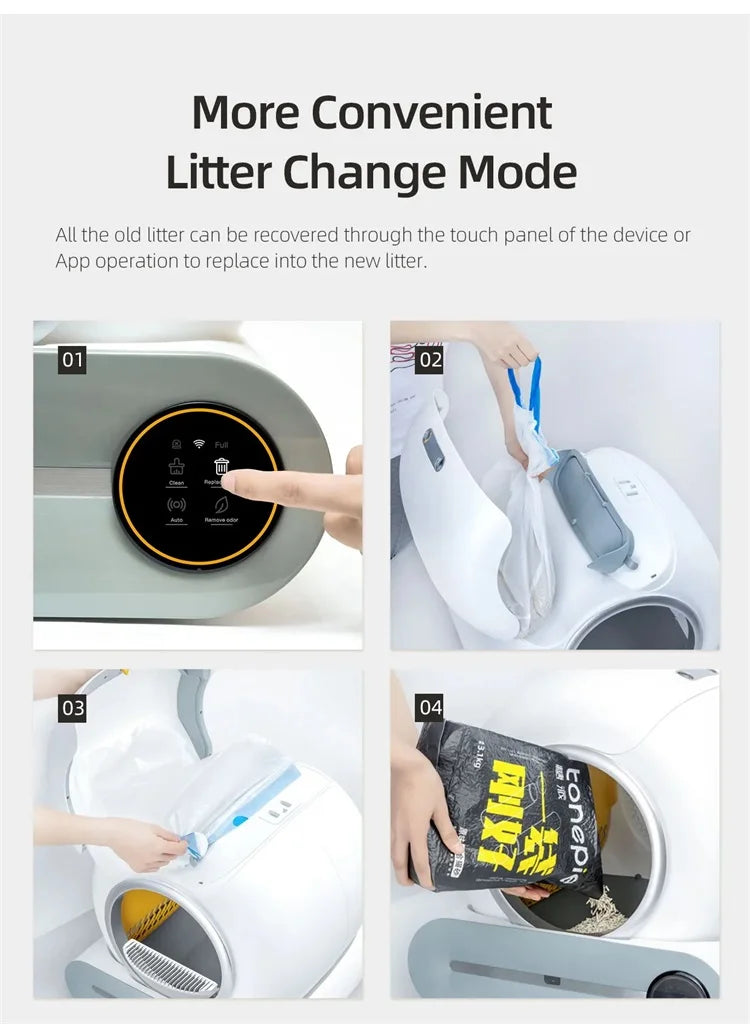  Automatic Cat Litter Box 