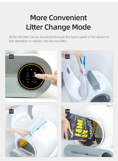  Automatic Cat Litter Box 