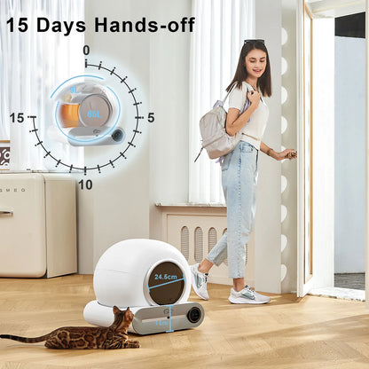 Automatic Cat Litter Box 